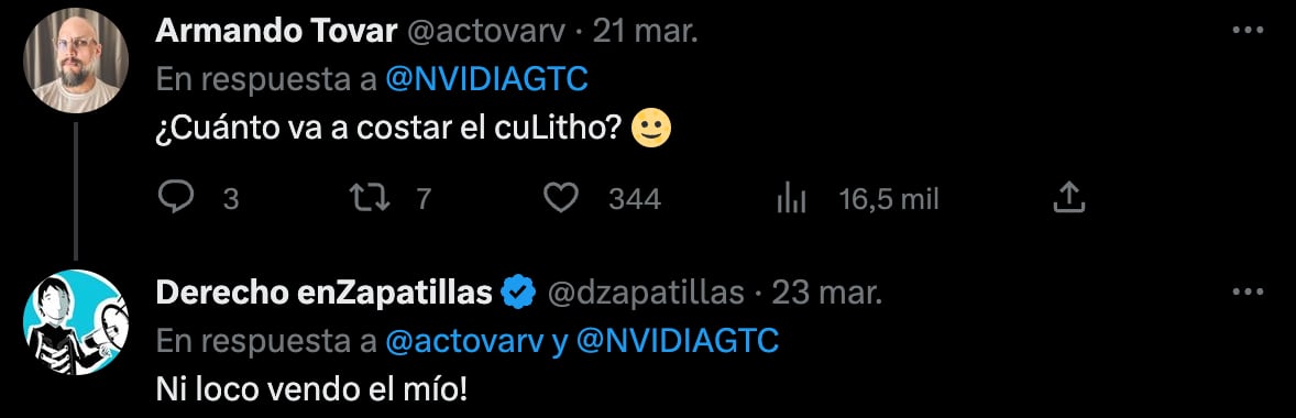 Comentarios a NVIDIA cuLitho