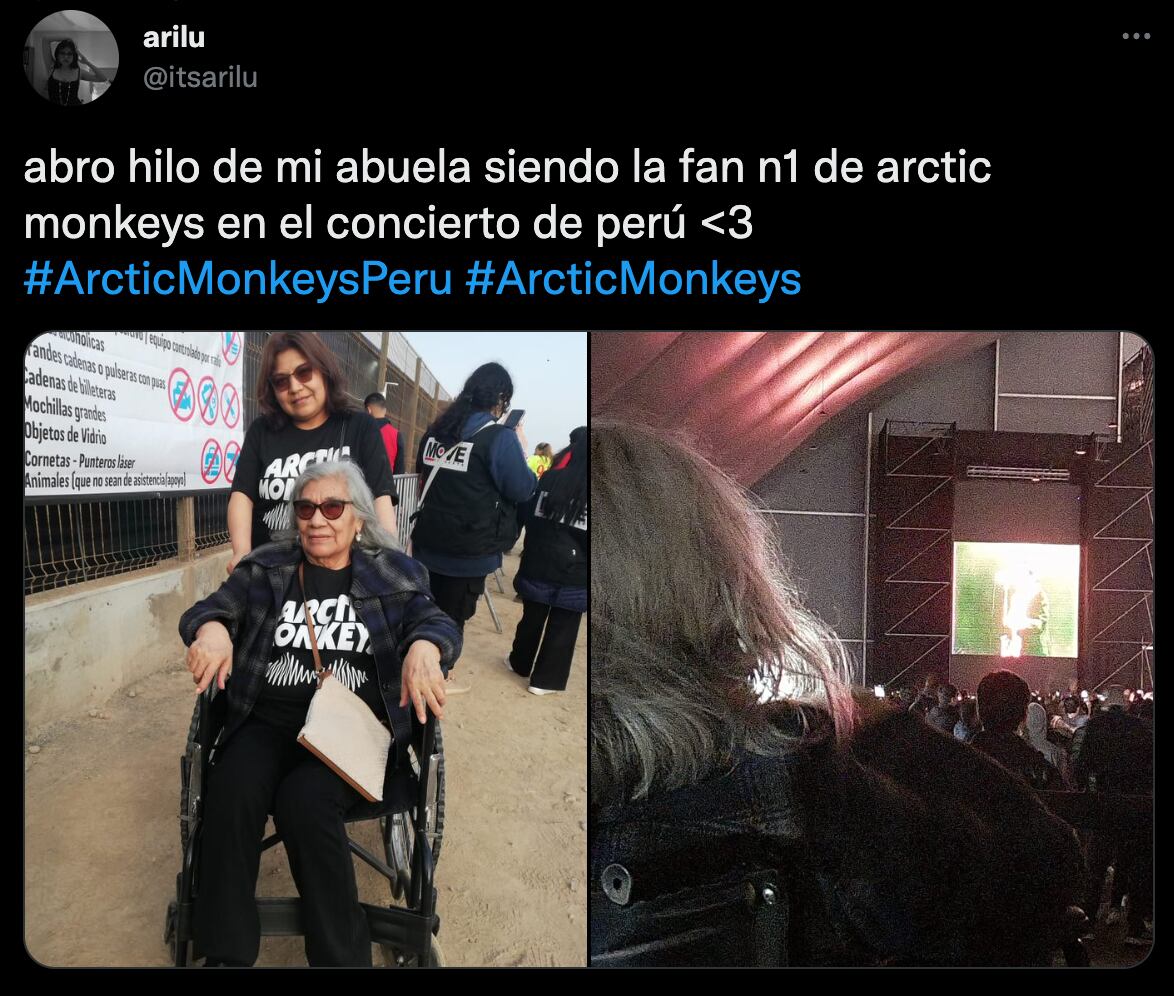 Celia en el concierto de los Arctic Monkeys