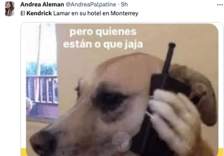 Meme de Kendrick Lamar cancelando en Tecate Pa’l Norte