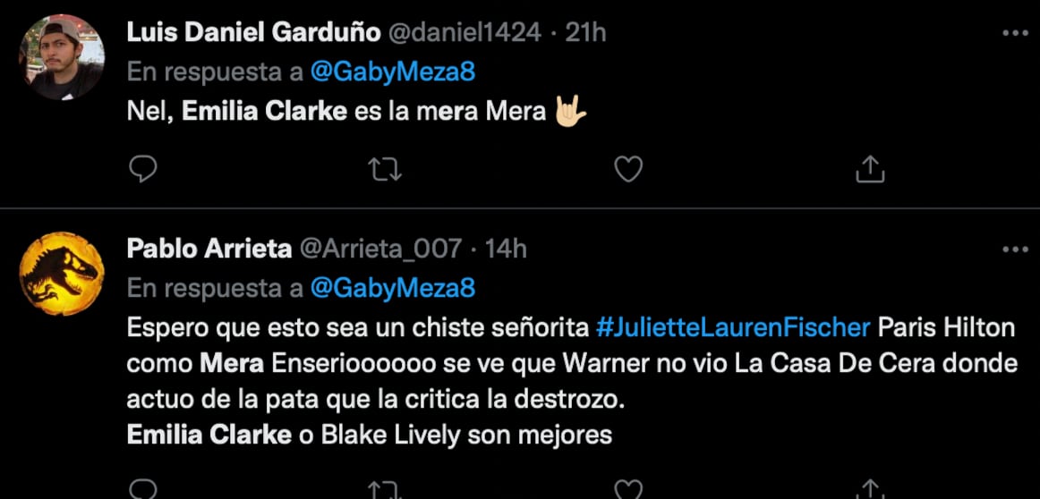 Paris Hilton como ‘Mera’ en Aquaman 2 no convence; fans querían a Emilia Clarke