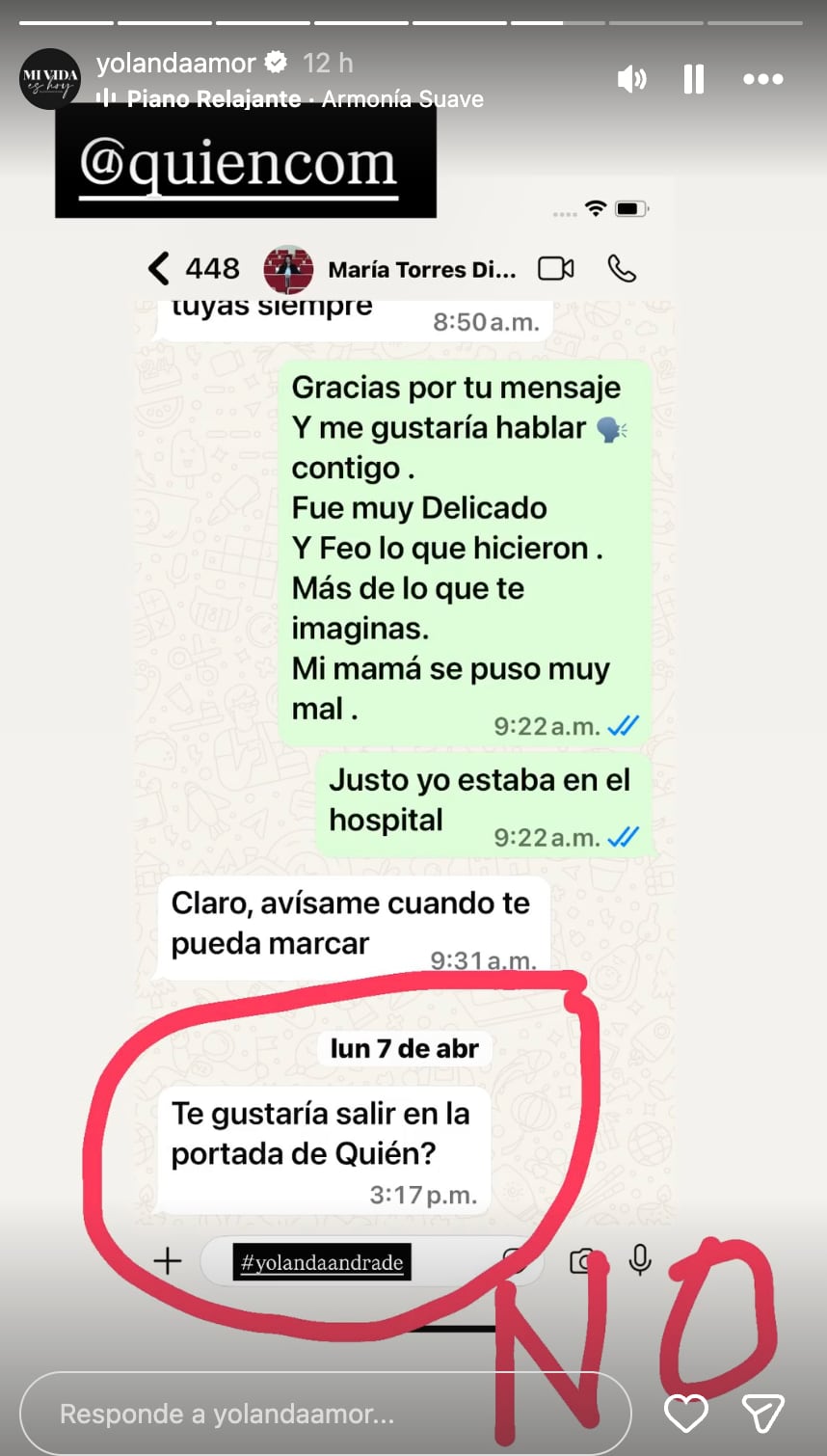 Revista que aseguró que Yolanda Andrade había “muerto” le ofrece la portada