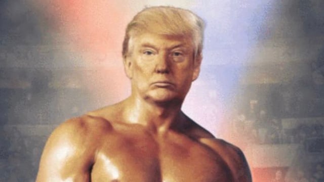 El presidente se hizo pasar por un fornido boxeador en Twitter