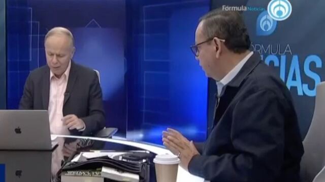 Germán Martínez con Ciro Gómez Leyva