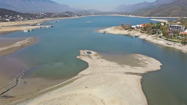 Sequía en Presa La Boca en Santiago, Nuevo León