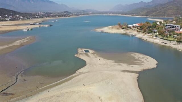 Sequía en Presa L a Boca en Santiago, Nuevo León