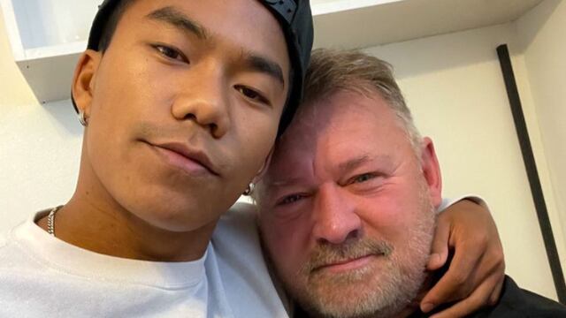 Jordan Windle y su padre