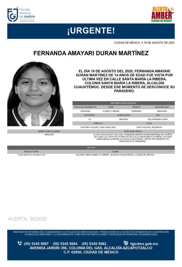 Ficha de búsqueda de Fernanda