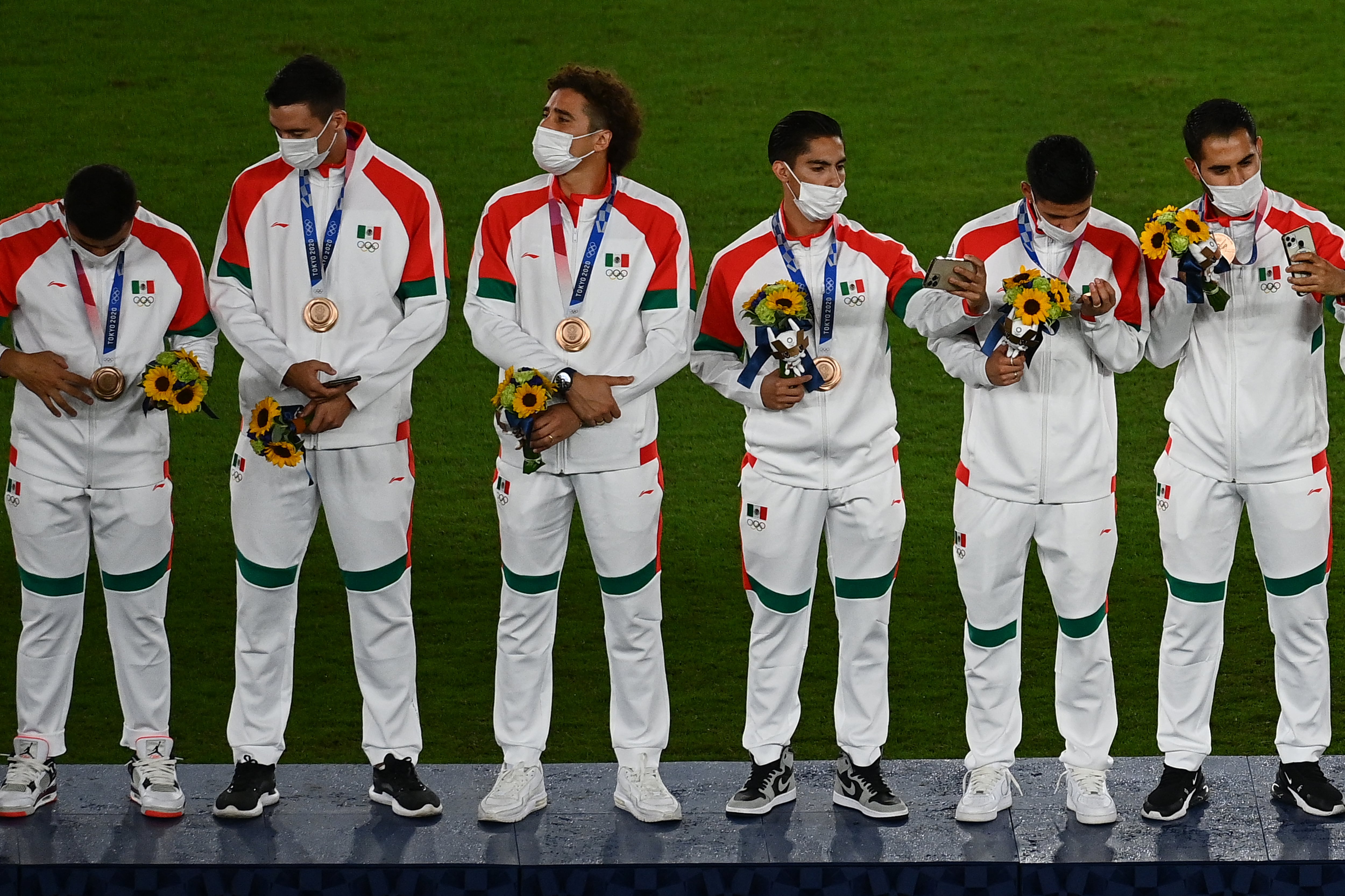 La Selección de futbol de México recibió su medalla de bronce de Tokio 2021