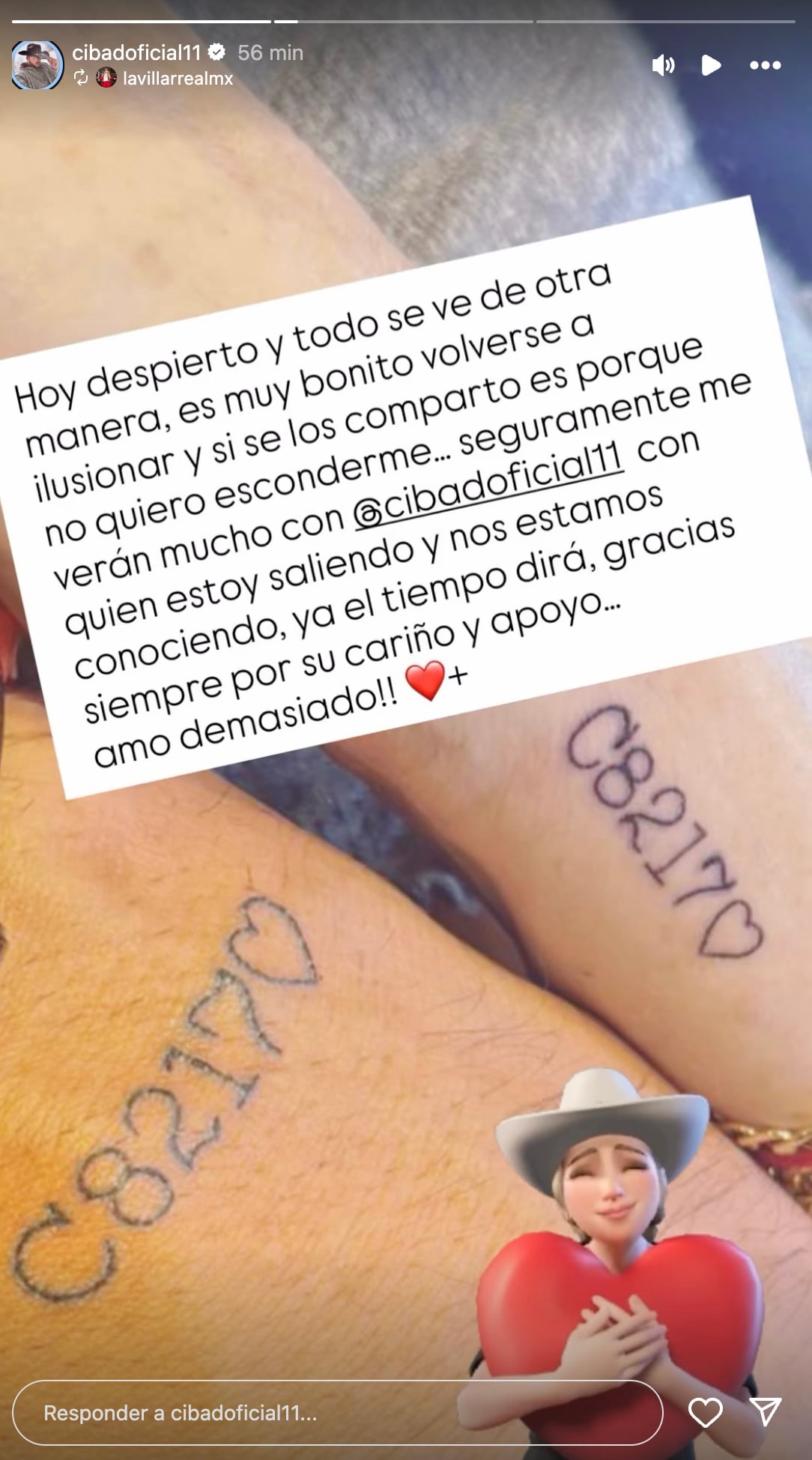 Alicia Villarreal confirma su relación con el tiktoker Cidab Hernández