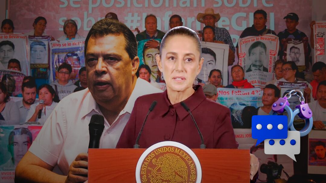 Sheinbaum responde a padres de Ayotzinapa tras detención de Ángel Aguirre