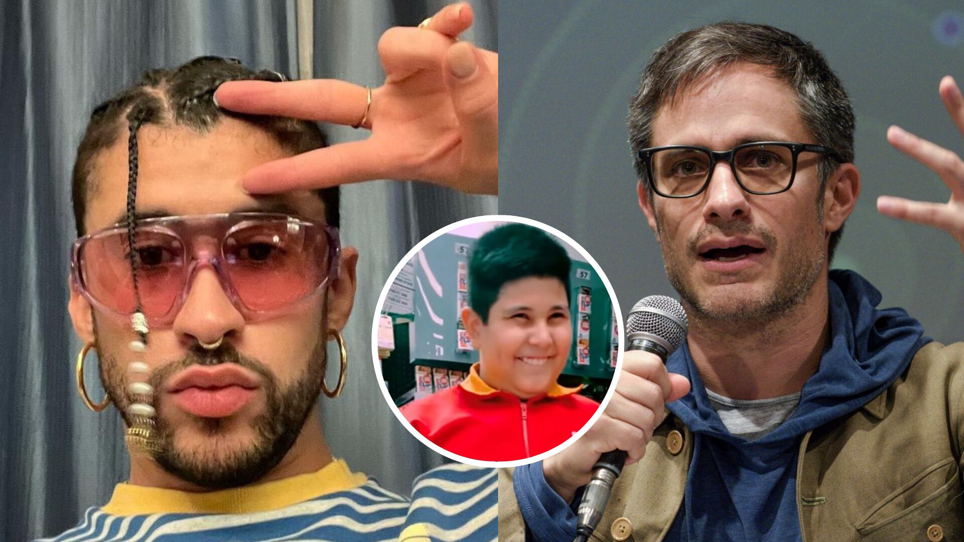 Bad Bunny y Gael García se besan en la película Cassandro de Amazon Prime