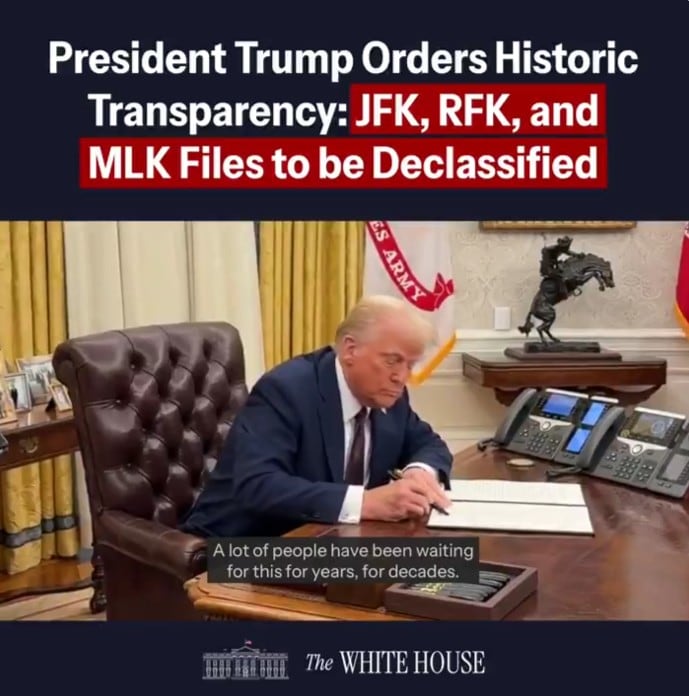 Donald Trump ordena desclasificar archivos viejos de Estados Unidos