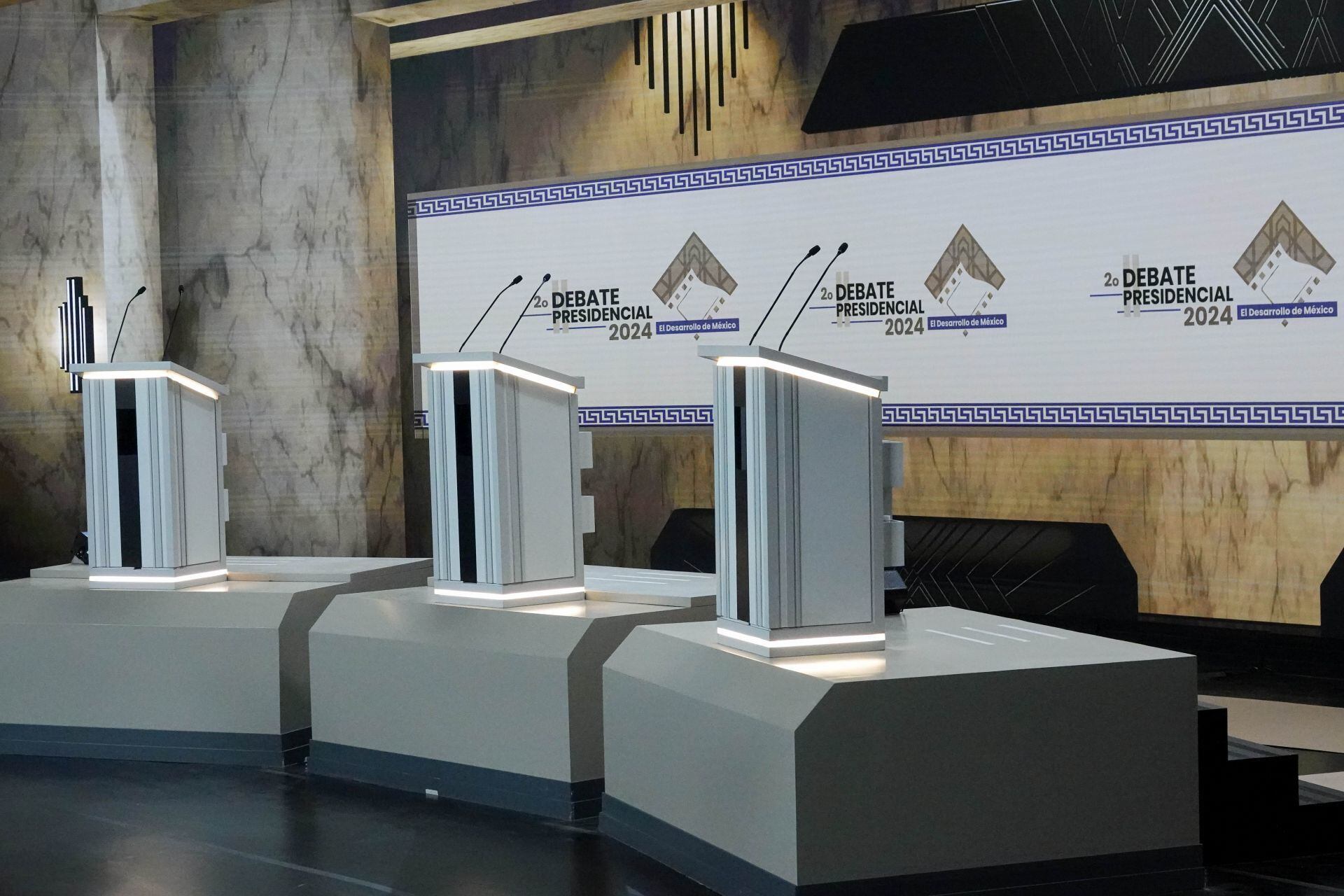 Set del segundo debate presidencial