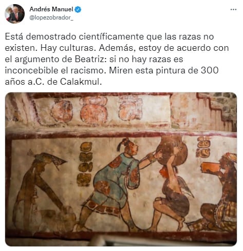 Las razas no existen, afirma AMLO