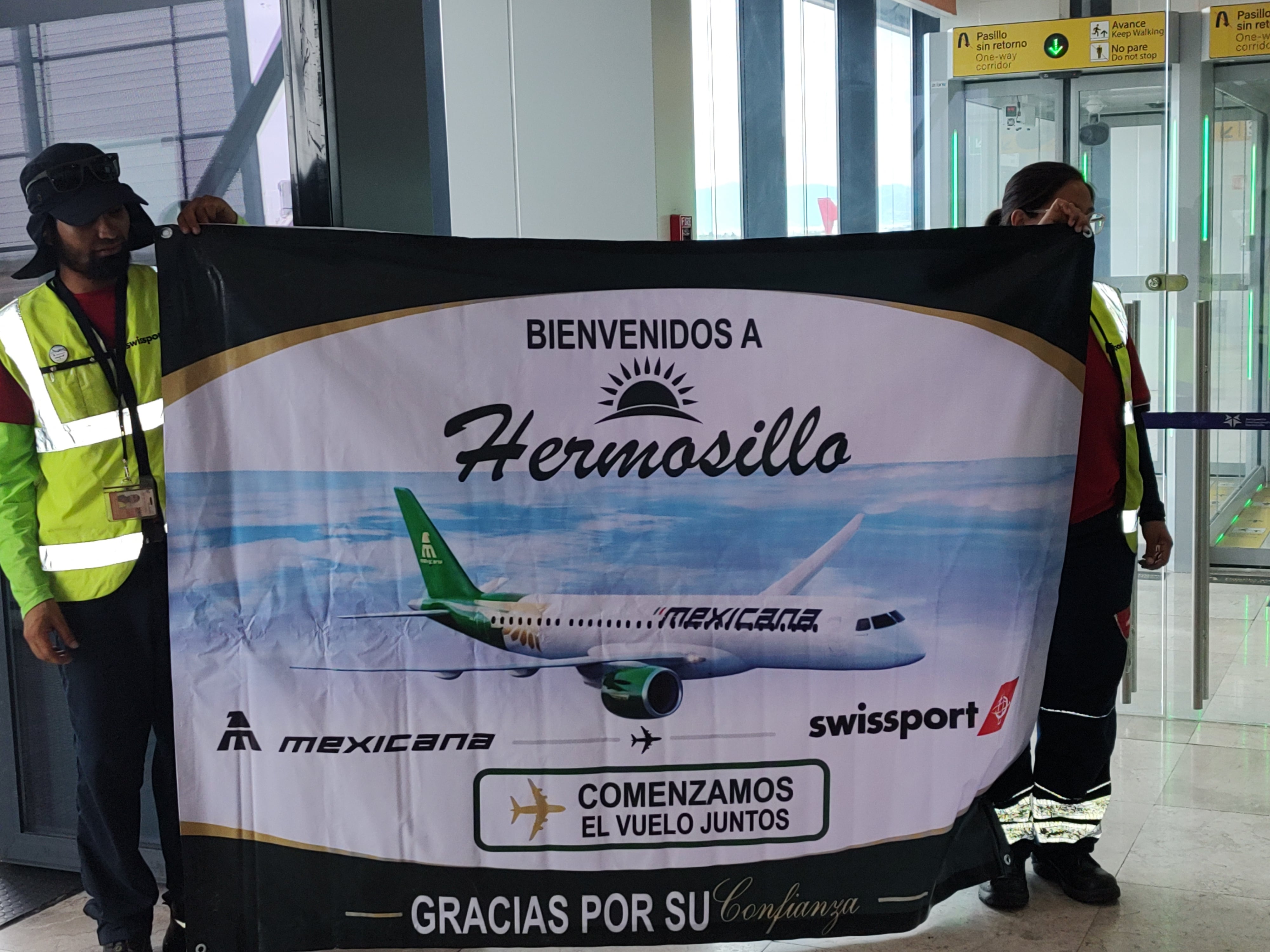 Mexicana inaugura vuelo a Hermosillo