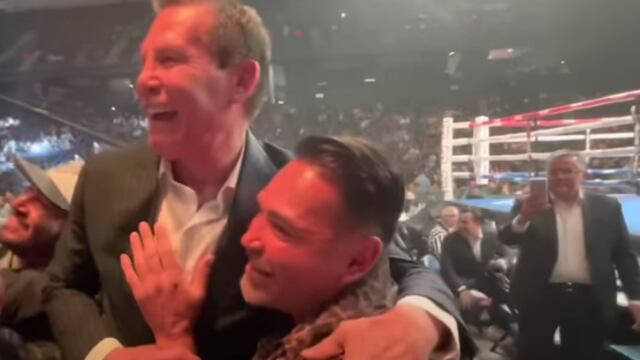 Julio César Chávez y Óscar de la Hoya