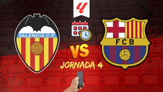 Valencia vs FC Barcelona: Hora y canal para ver el partido de la Jornada 4 de LaLiga.