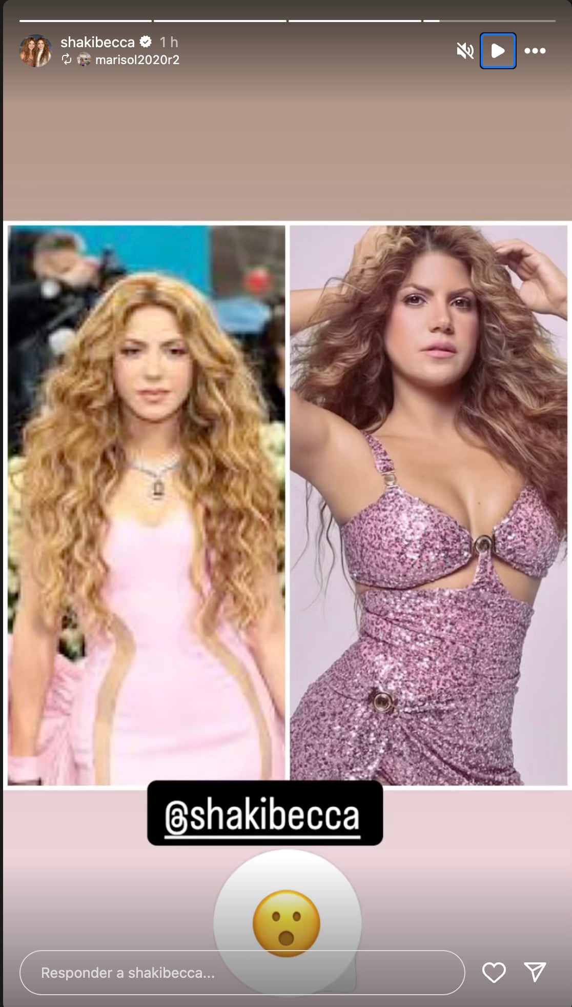 Shakibecca compara una foto de ella con Shakira en el Met Gala 2025