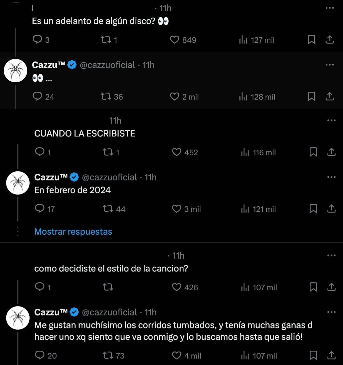 Cazzu escribió Dolce en febrero de 2024, cuando aún era pareja de Christian Nodal