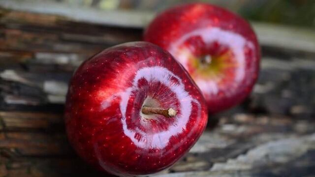 Una manzana tiene millones de bacterias.