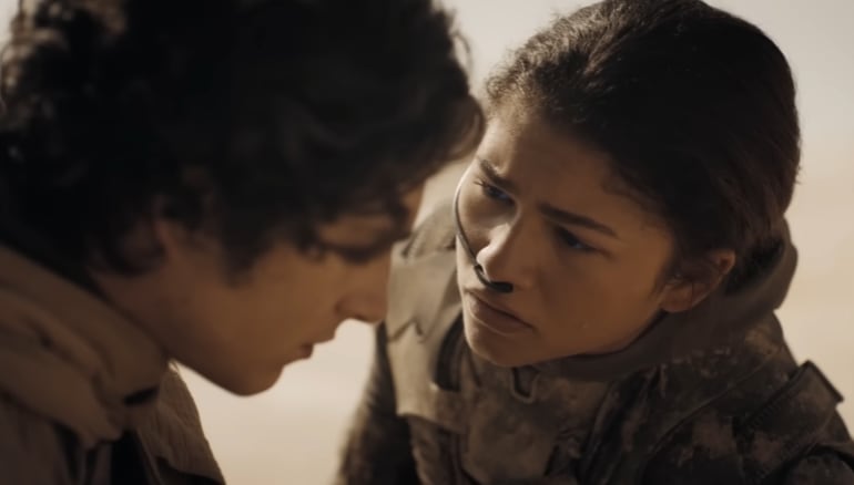 Timothée Chalamet y Zendaya en Dune