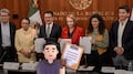Rosa Icela Rodríguez y Luisa Alcalde entregan reforma judicial de Sheinbaum