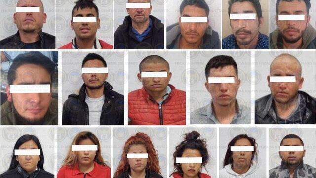 Son 18 hombres y 6 mujeres los detenidos