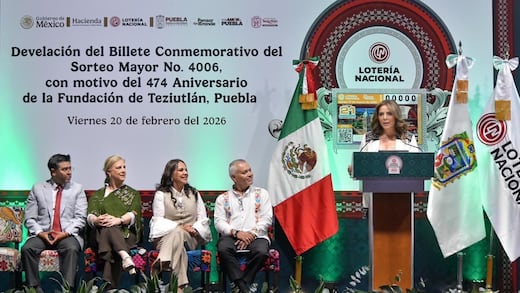 Lotería Nacional presenta billete conmemorativo por el 474 aniversario de Teziutlán
