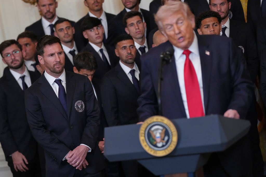 Donald Trump recibe a Lionel Messi y al Inter Miami en la Casa Blanca.