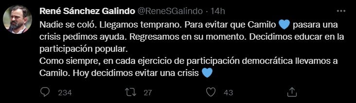 Esposo de Liz Vilchis responde a acusaciones; nadie se coló, pues evitamos una crisis