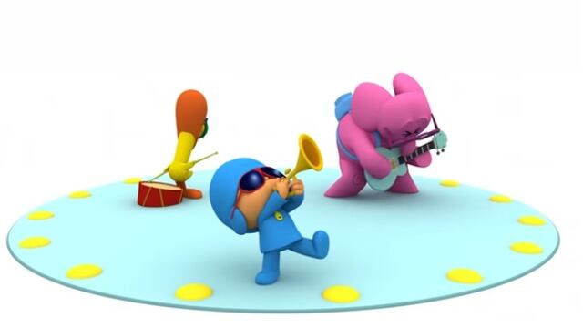 Capítulo Pocoyó aprende a tocar instrumentos musicales por Día del Músico