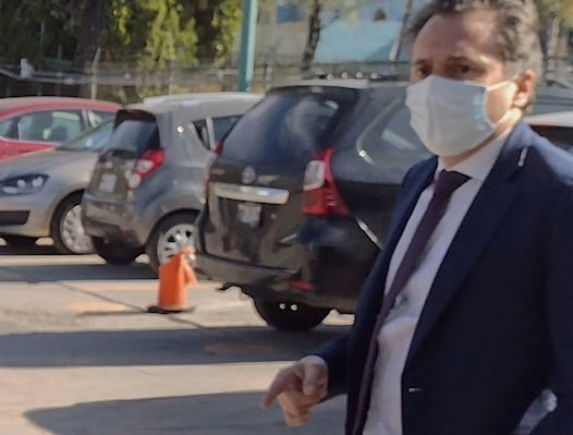 Emilio Lozoya llega a la audiencia del 3 de noviembre del 2021