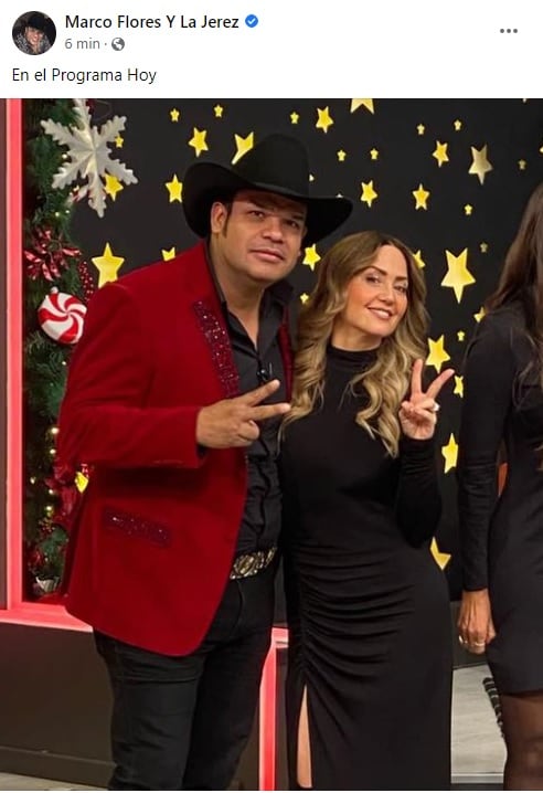 Marco Flores y Andrea Legarreta