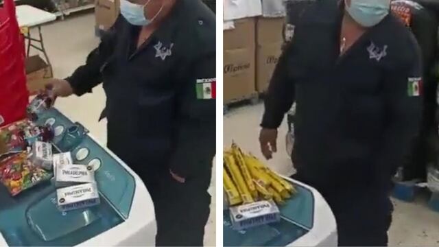 Exhiben a policía ratero de Comalcalco