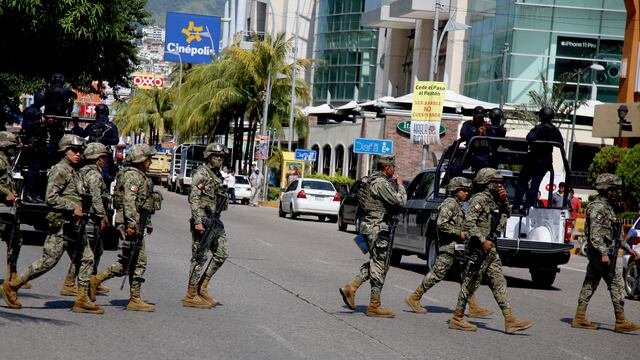 Elementos de la Guardia Nacional. Vigilancia en Guanajuato.