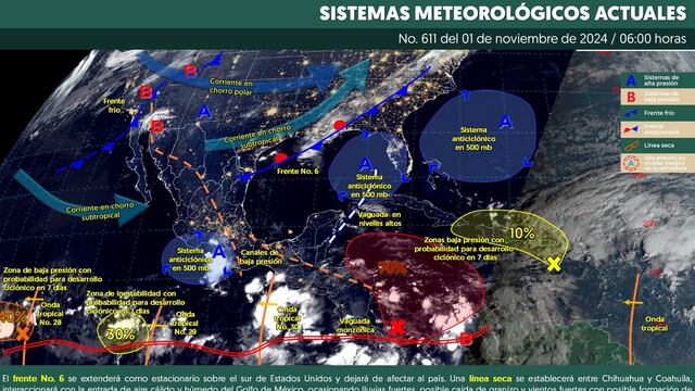 Gobierno de Abelina López mantiene pronóstico de lluvia