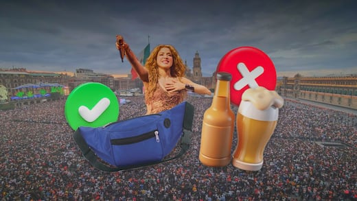 Objetos permitidos en el concierto de Shakira en el Zócalo: lista completa