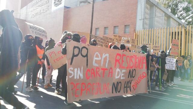 Bloqueo en la Prepa 9.