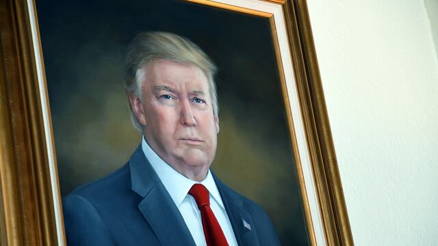 Retrato de Donald Trump en Colorado, Estados Unidos.