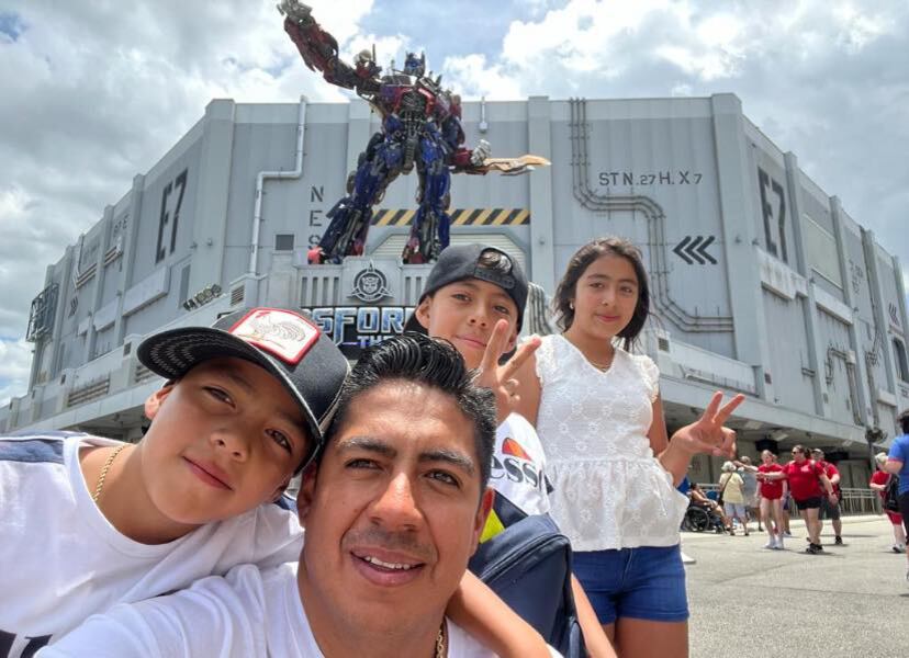 Guillermo Fragoso Baez y sus hijos