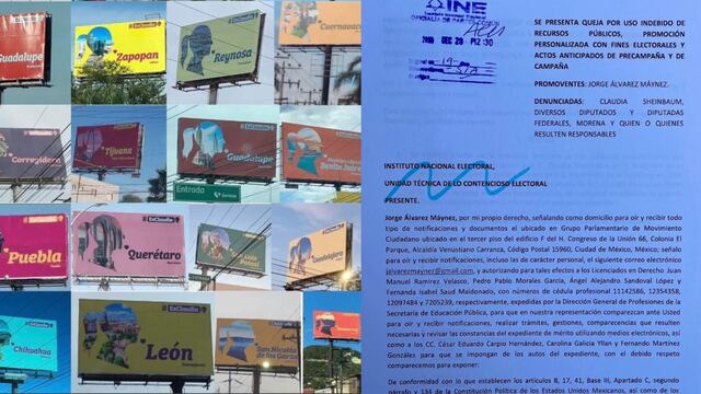 Denuncia por campaña de espectaculares