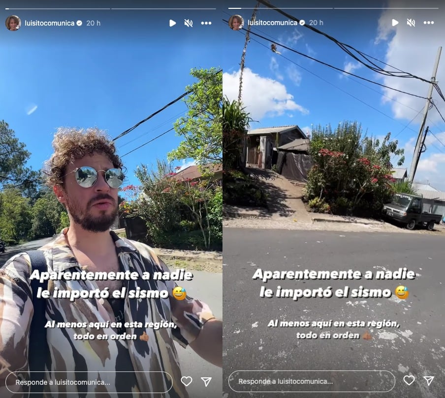 Luisito Comunica se despierta con un fuerte sismo que a nadie le importó