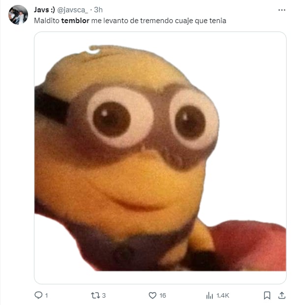 Memes por el sismo del 14 de diciembre