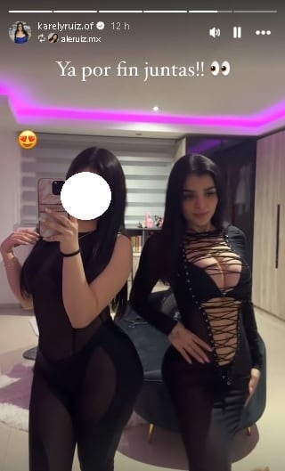 Karely Ruiz se reencuentra con su hermana.