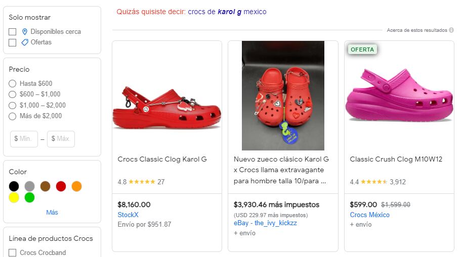 Crocs de Karol G