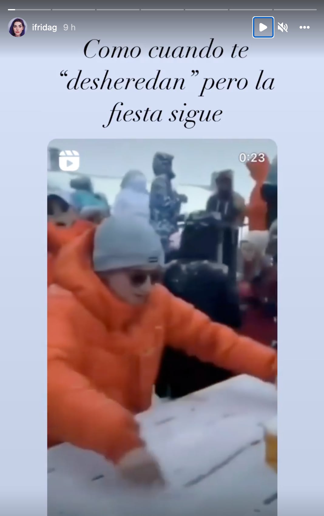 Frida Sofía responde a su madre con un meme