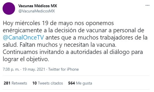 Tuit médicos