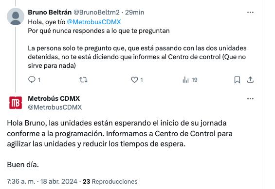 Metrobús responde que choferes esperan el inicio de su jornada