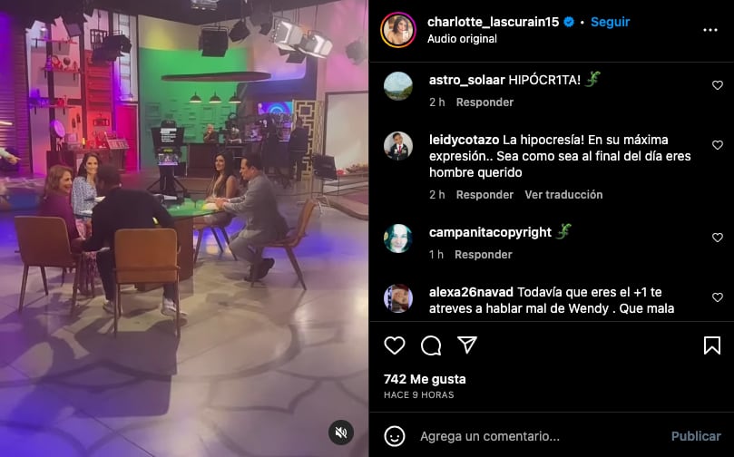 Charlotte Lascurain criticada por hablar mal de Wendy Guevara tras ir a su fiesta