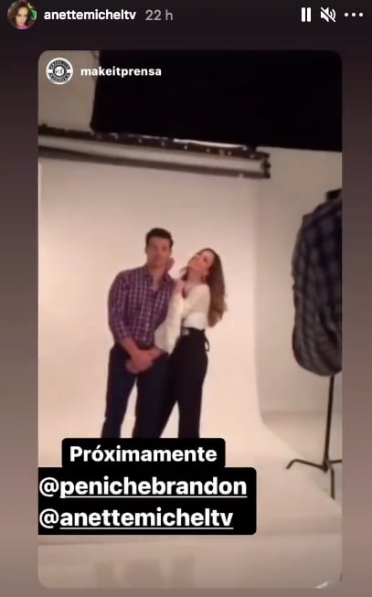 Anette Michel y Brandon Peniche juntos en telenovela